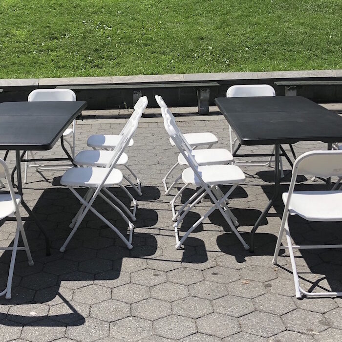 Folding Tables and Chair Rentals Package New York